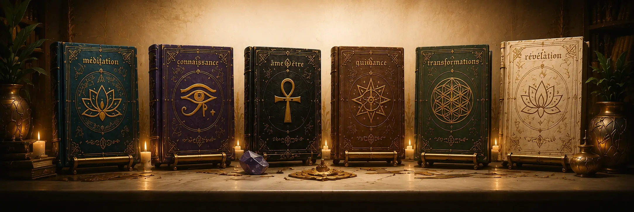 Collection de manuscrits de la bibliothèque Neptura Mystic